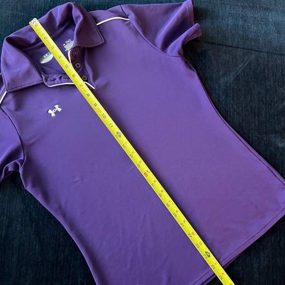 Women’s Under Armour Short Sleeve Polo in Purple and White Size Small - Picture 8 of 12